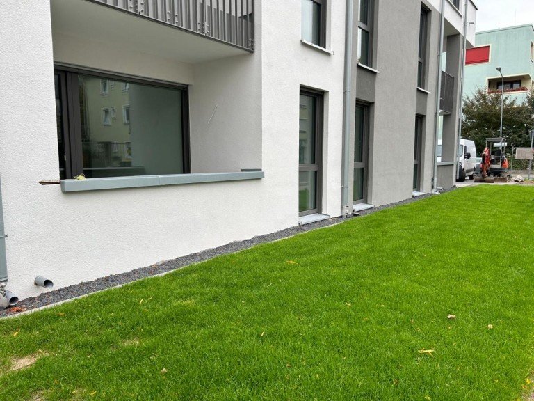 Aussenanlage Ginsheim-Gustavsburg Wohnung *Provisionsfrei* Neubau Erstbezug 1,5 Zimmerwohnung mit Aufzug und Tiefgaragenstellplatz